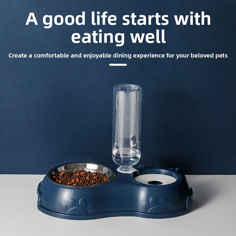 Automatic Pet Food and Water Dispenser Bowl