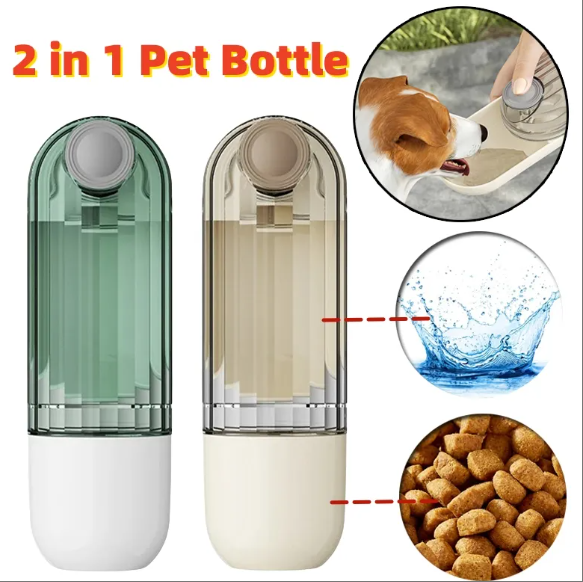 2-in-1 Portable Pet Water Bottle